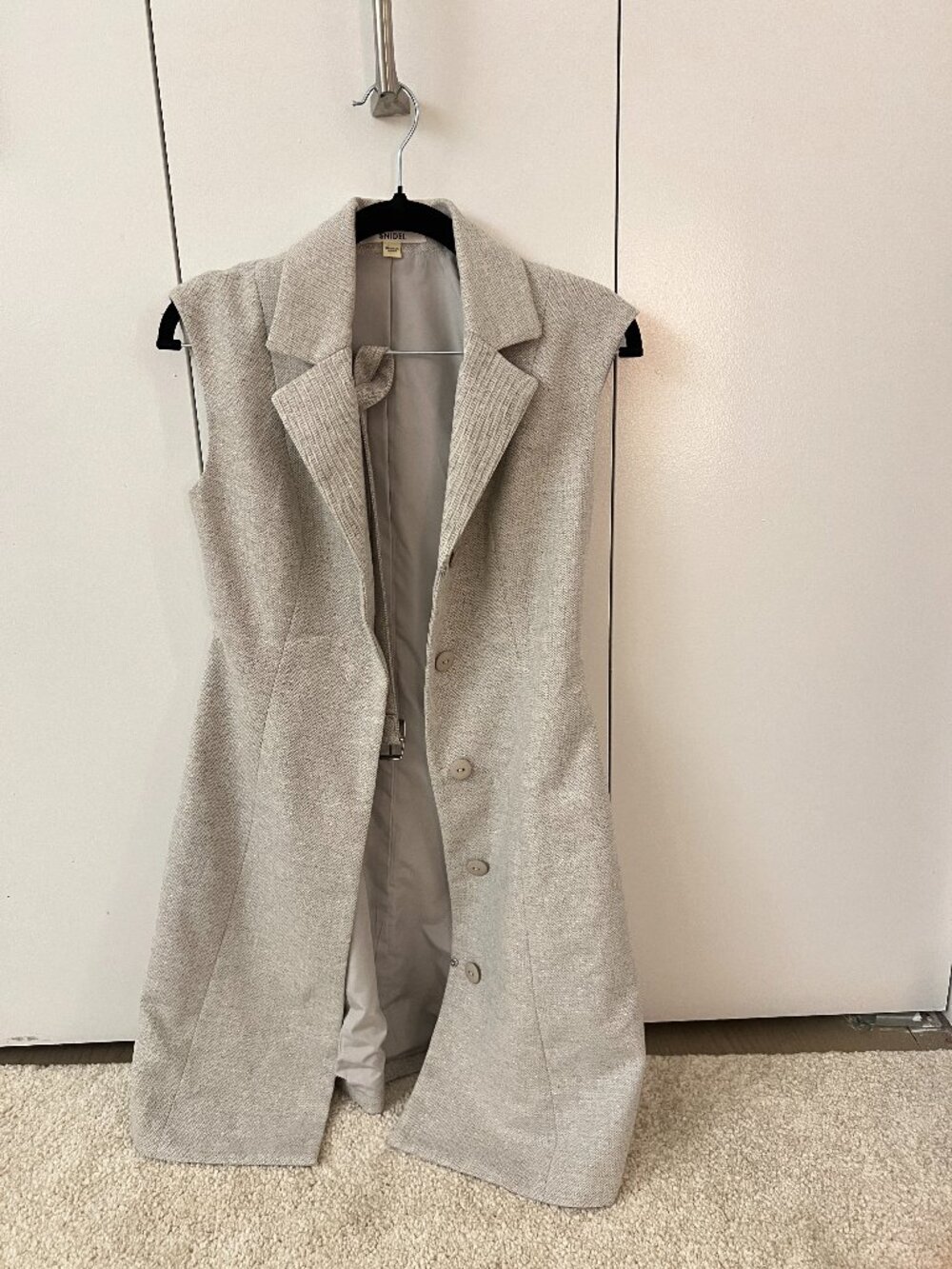 Snidel Button Sleeveless Mini Dress with Belt Size 0